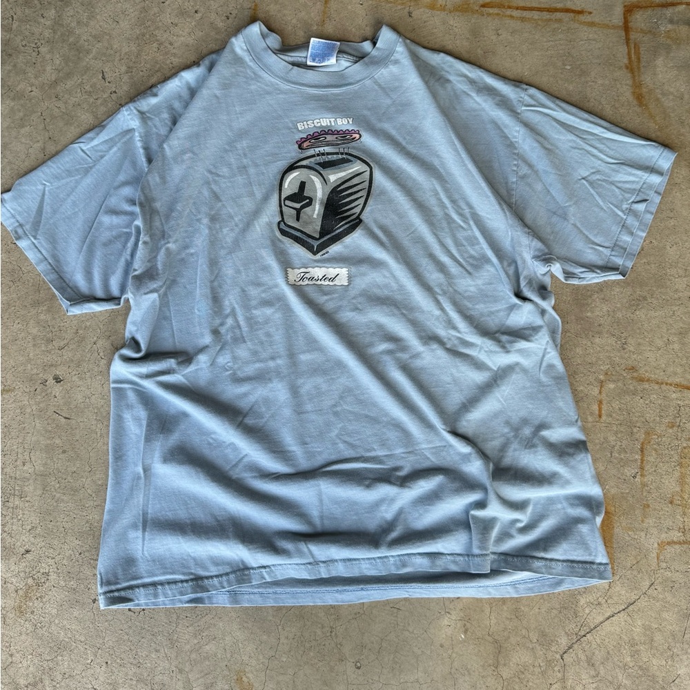 Vintage Biscuit Boy Toasted Toaster Graphic Tee Snowboarding Skateboarding XL